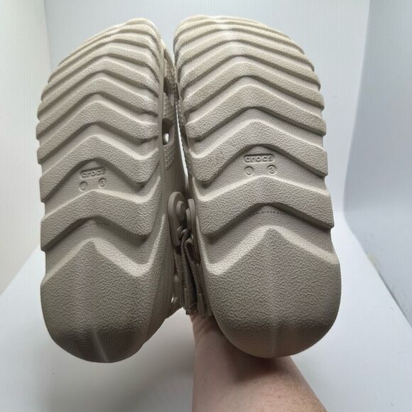 CROCS KIDS' DUET MAX II TD CLOGS CREAM J3/8.5 - RETURN - Picture 5 of 7